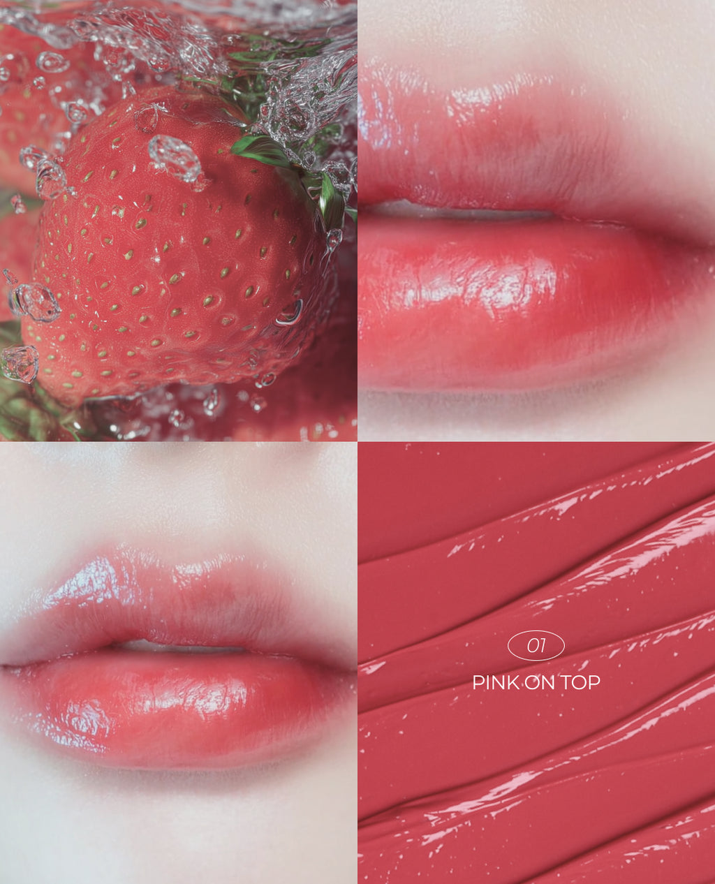TITTO LIP&CHEEK DUAL POT #01 SATIN RIBBON/PINK ON TOP