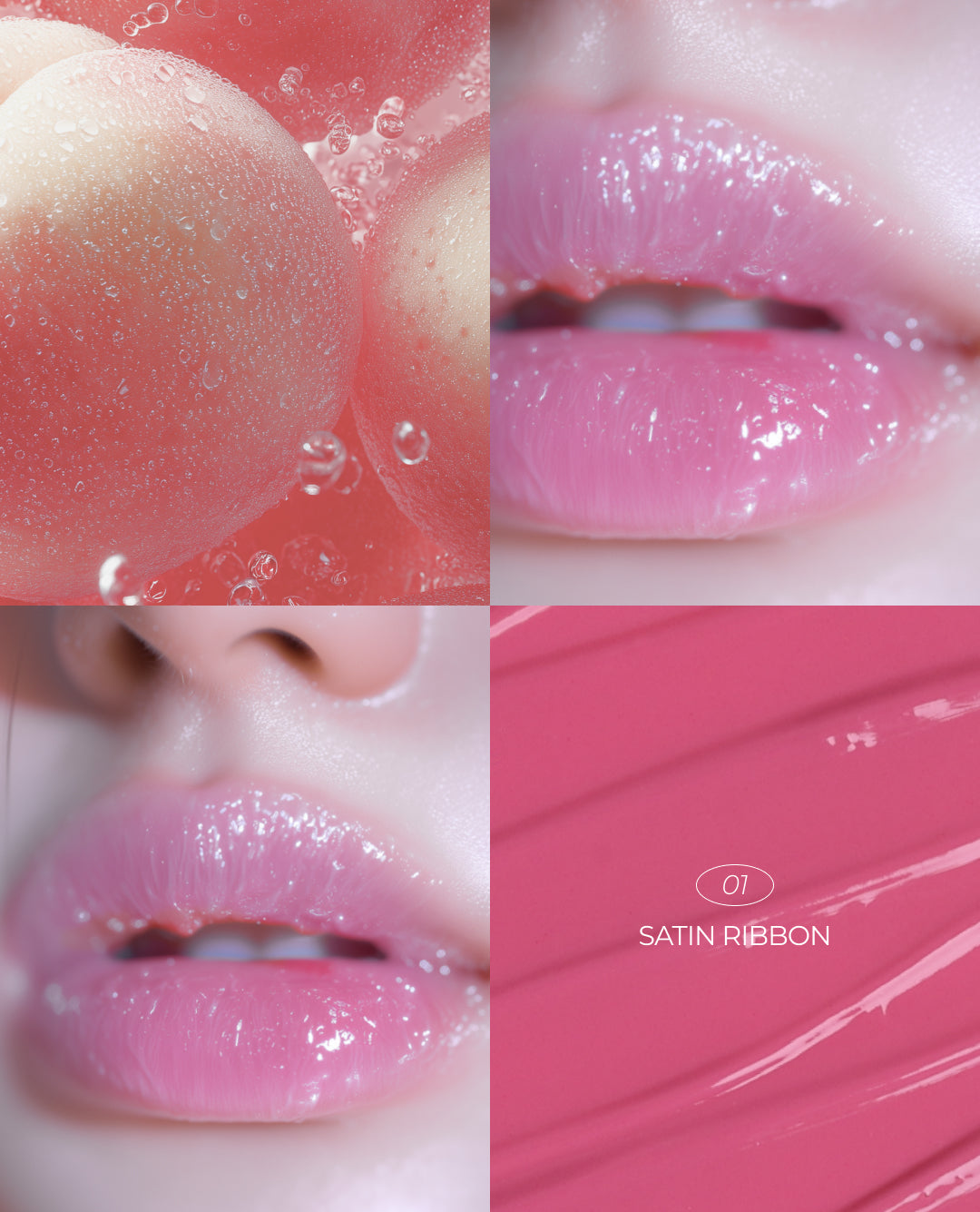 TITTO LIP&CHEEK DUAL POT #01 SATIN RIBBON/PINK ON TOP