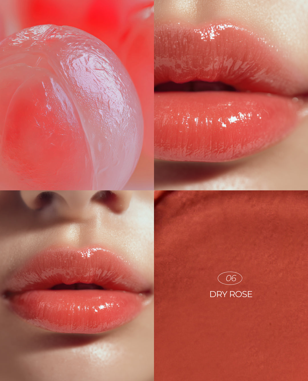 TITTO LIP&CHEEK DUAL POT #06 DRY ROSE / VEILED ROSY