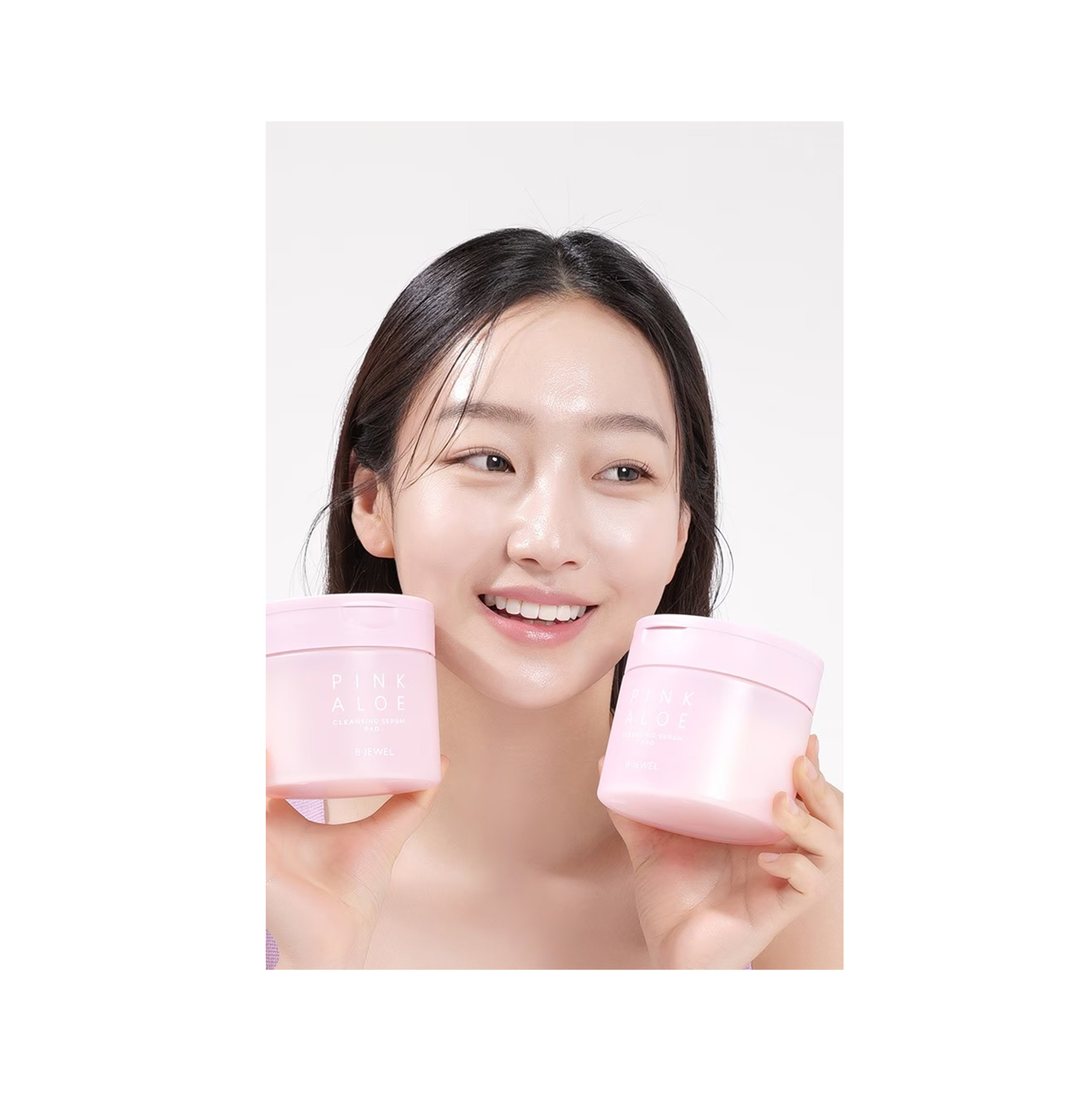 BJEWEL PINK ALOE GLOW CLRANSING SERUM PAD