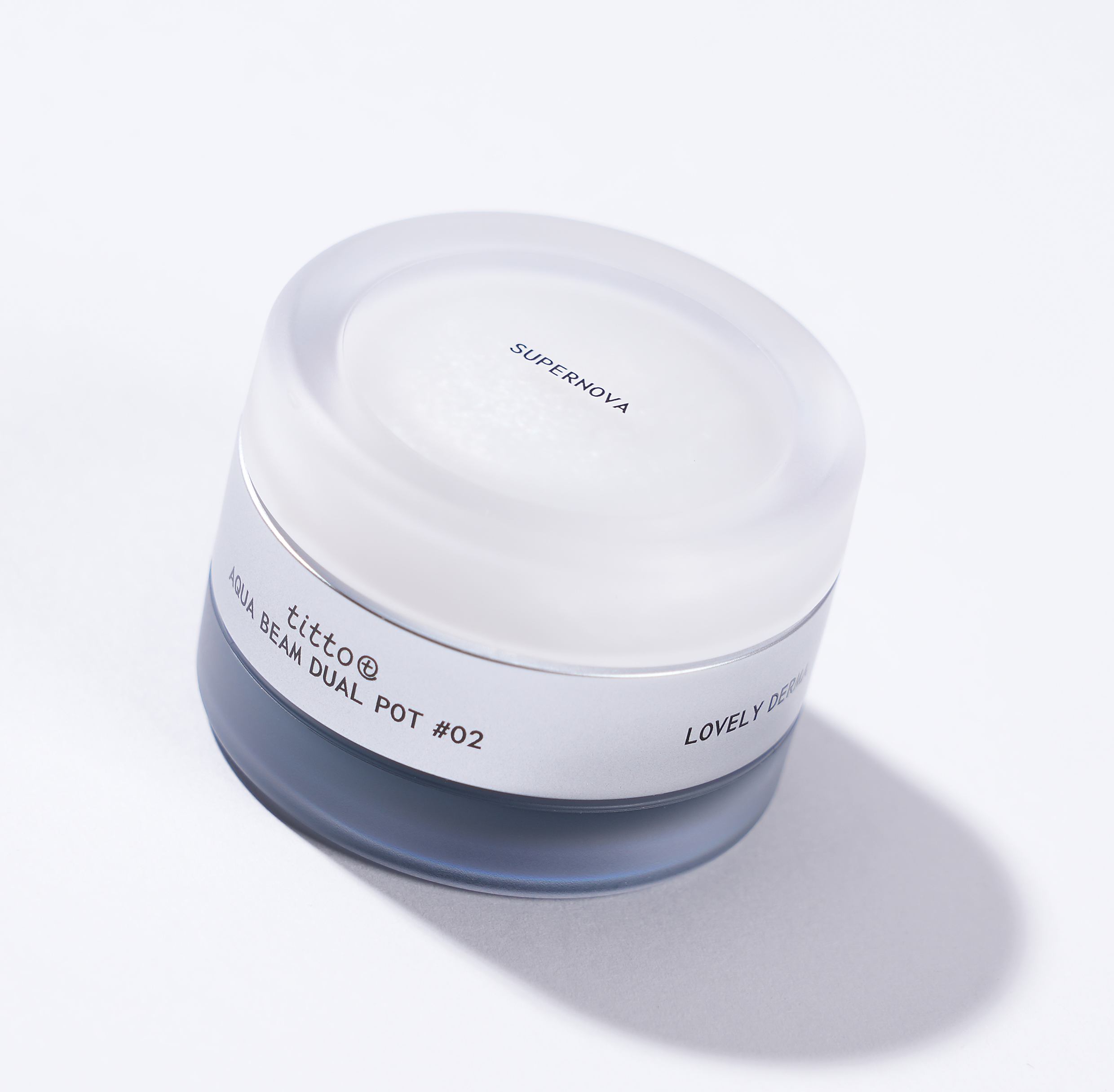 TITTO LIP&CHEEK DUAL POT #02 SPREAD PEARL/ BLACK CHERRY