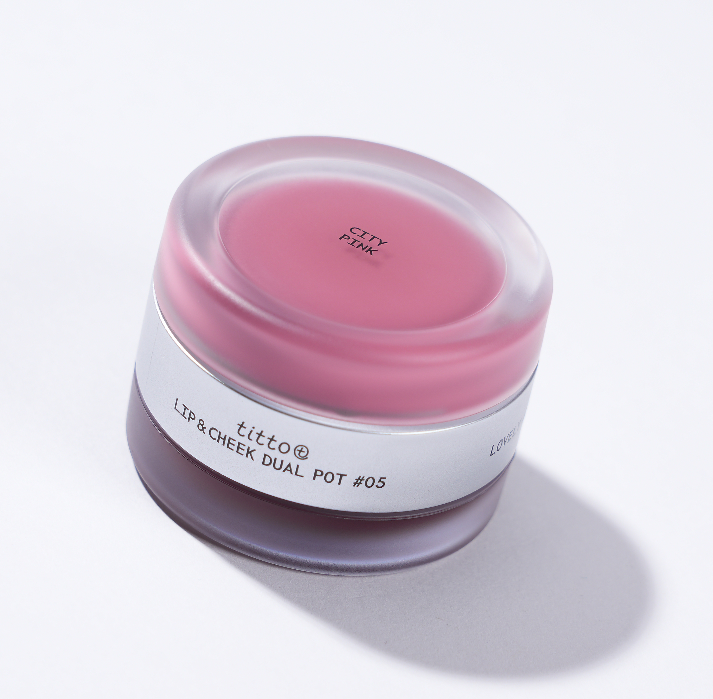 TITTO LIP&CHEEK DUAL POT #05 CITY PINK / PURPLE NEVER DIE