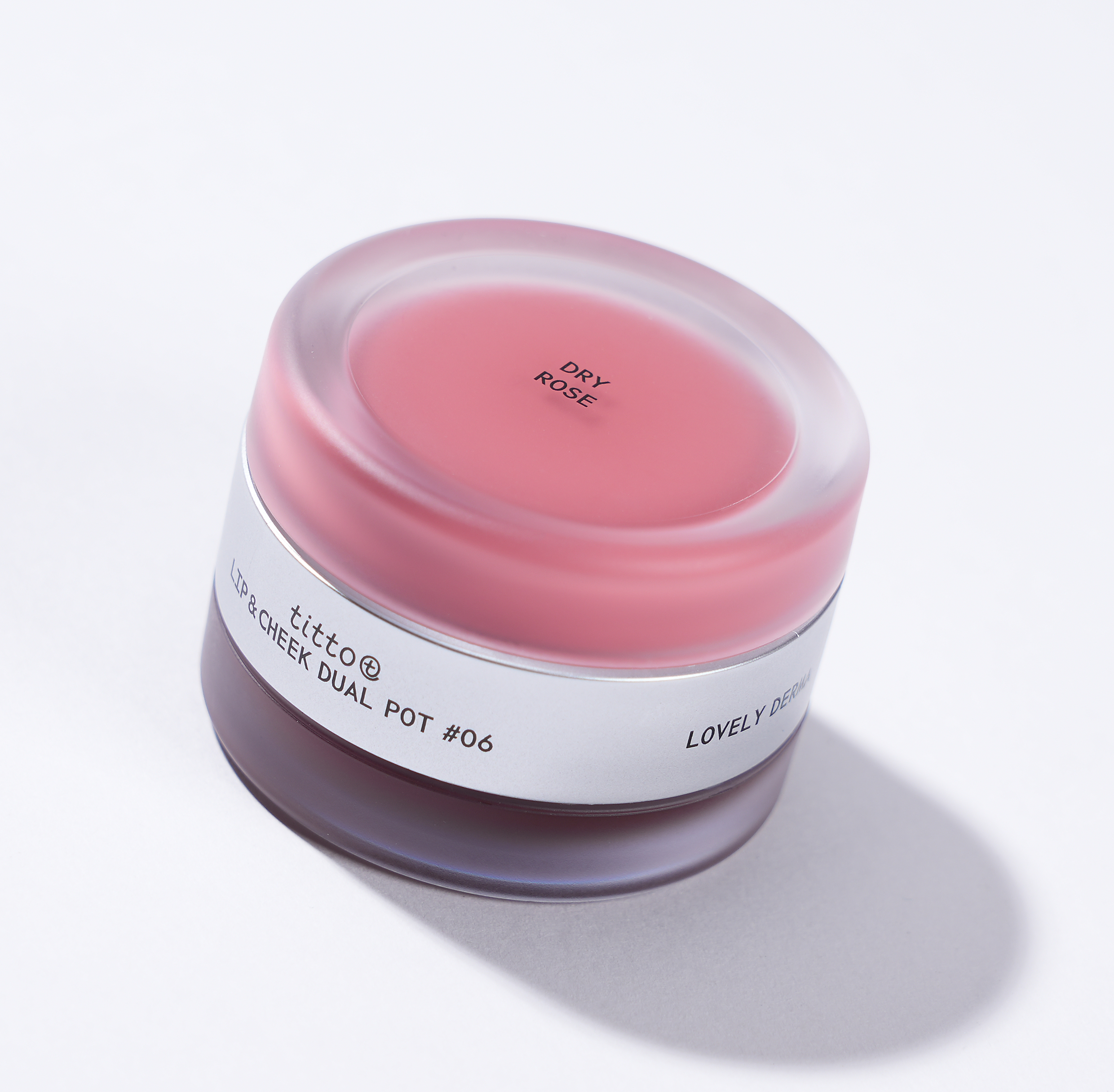 TITTO LIP&CHEEK DUAL POT #06 DRY ROSE / VEILED ROSY